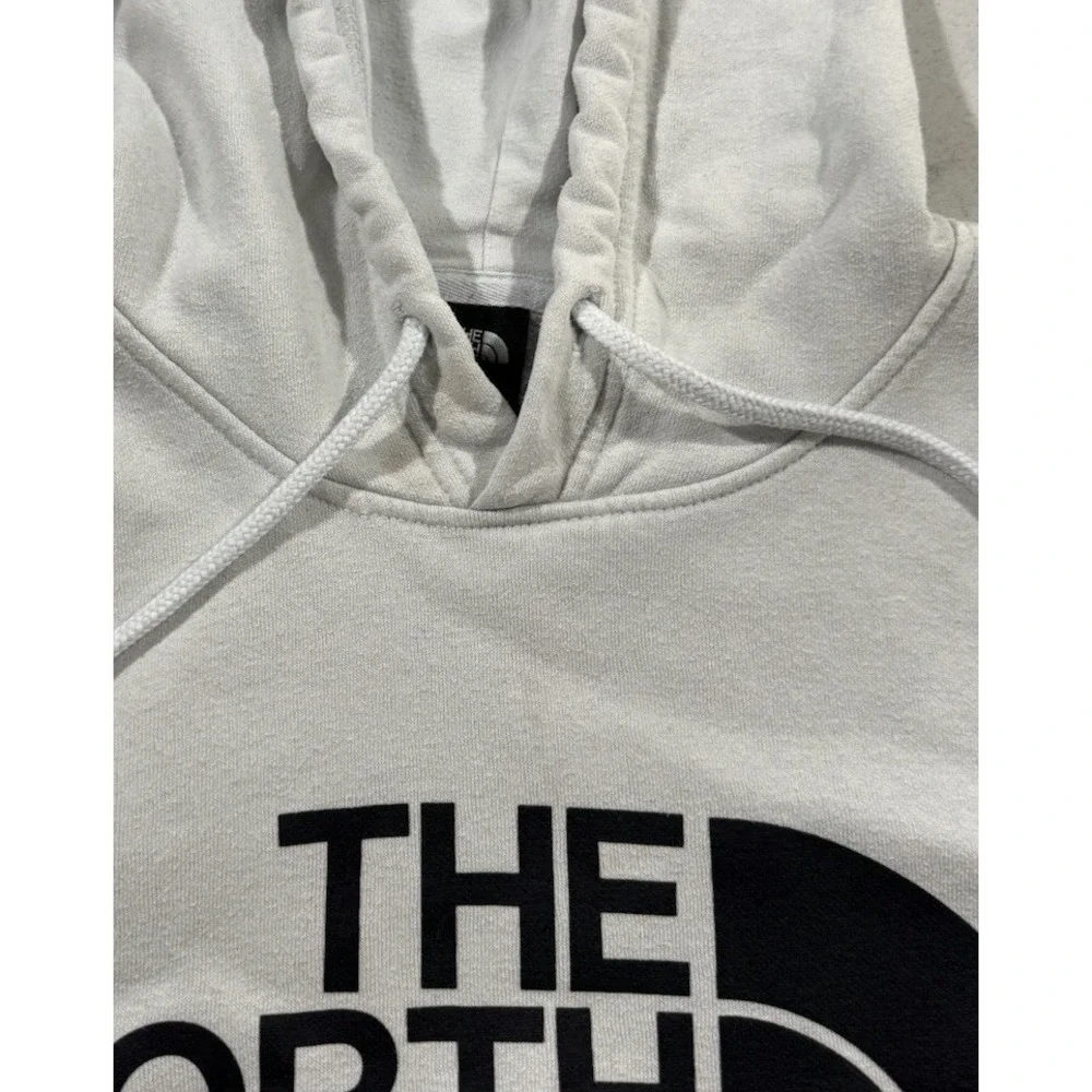 The North Face Hoodie Men Mediums White Fleece Half Dome Pullover Sweatshirt